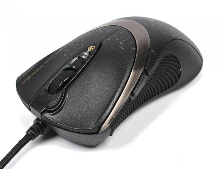 Мышь A4 F4, игровая, оптика, V-Track, USB, черная